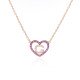 White Gold & Blue Sapphire Love Me Luxe Necklace